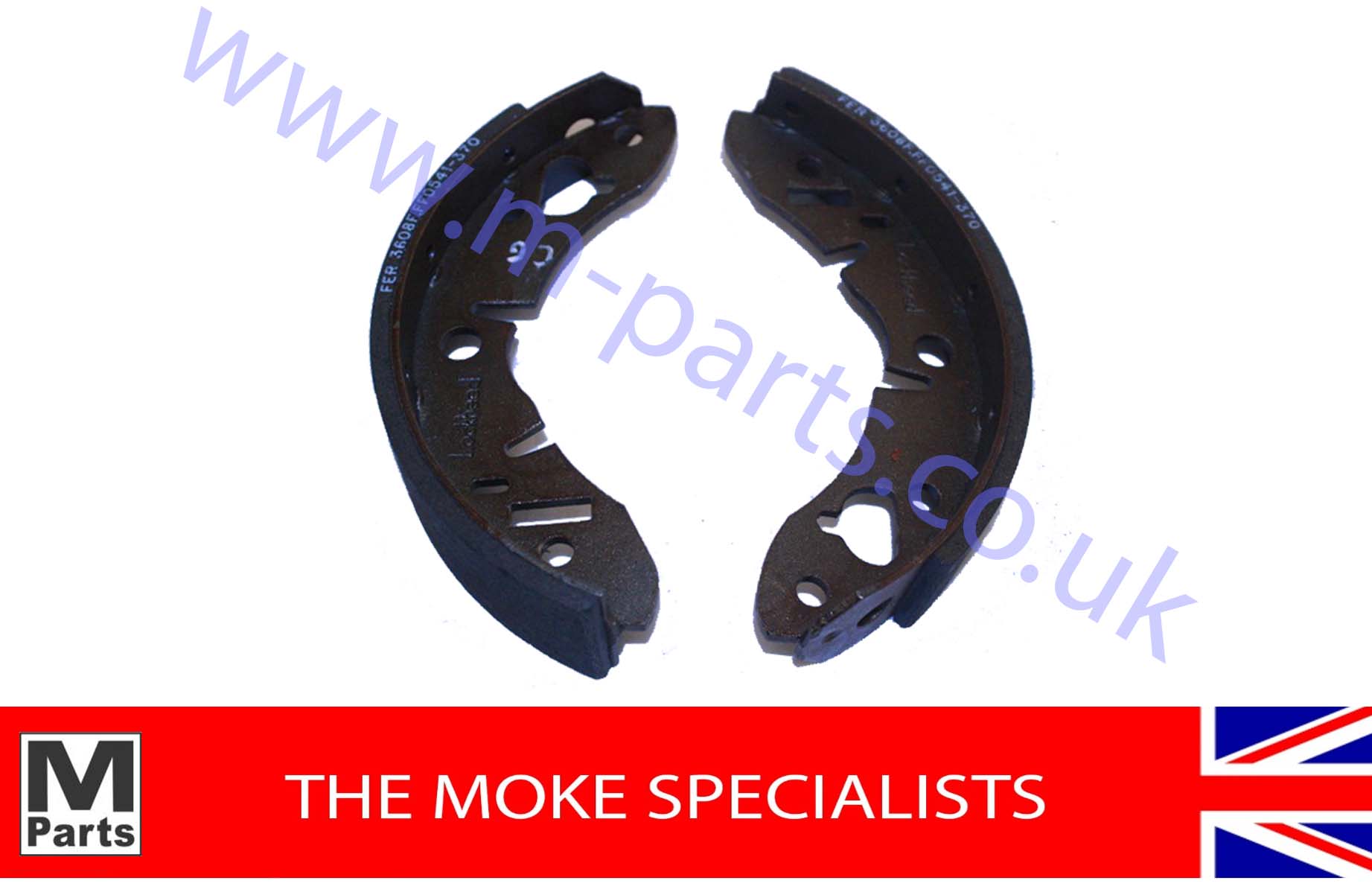 9. Rear brake shoe set