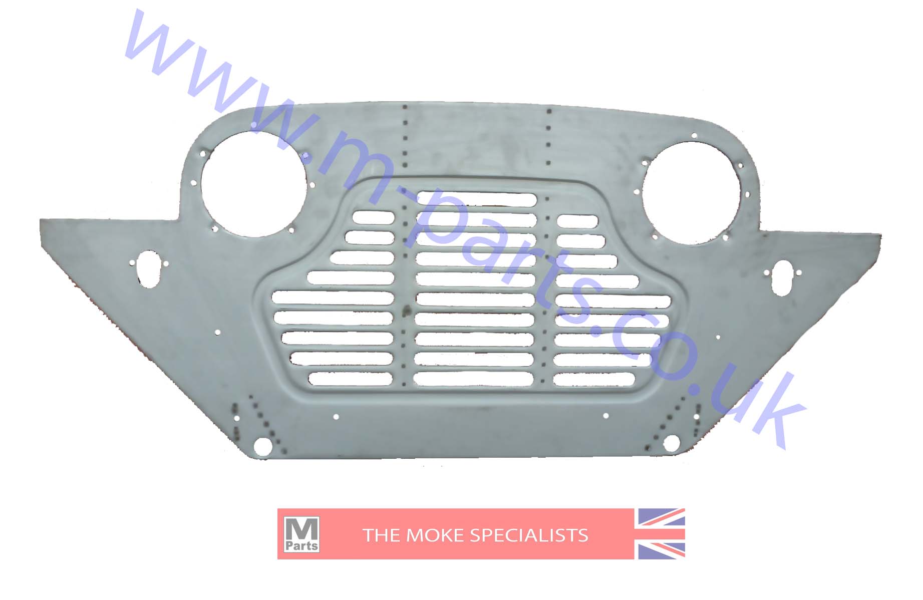 3. Front panel assembly - non removable grille